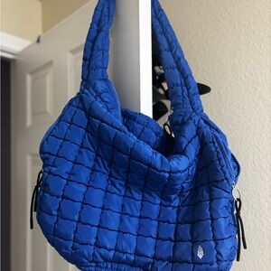 FP Movement by Free People Quilted Carryall Bag in Lapis Blue Color